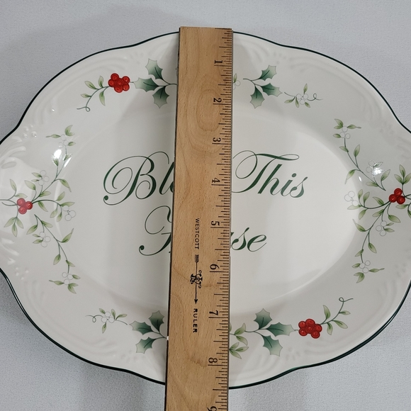 Pfaltzgraff Winterberry Bless This House Plate 5034281 - Picture 7 of 16